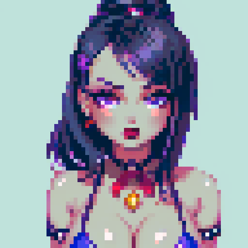 curvy, cute, goth girl,  black hair, purple eyeshadow, red lipstick. wearing bikini. glamour shot.