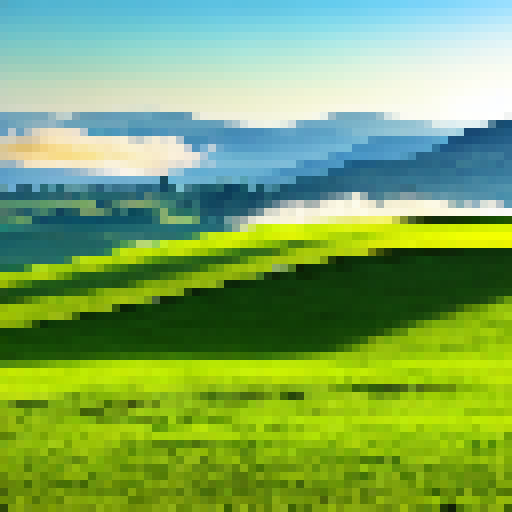 Windows xp bliss wallpaper, sunny summer day, blue sky, green hills, landscape