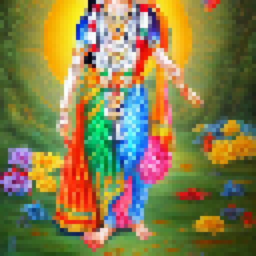  anime lord krishna in traditional