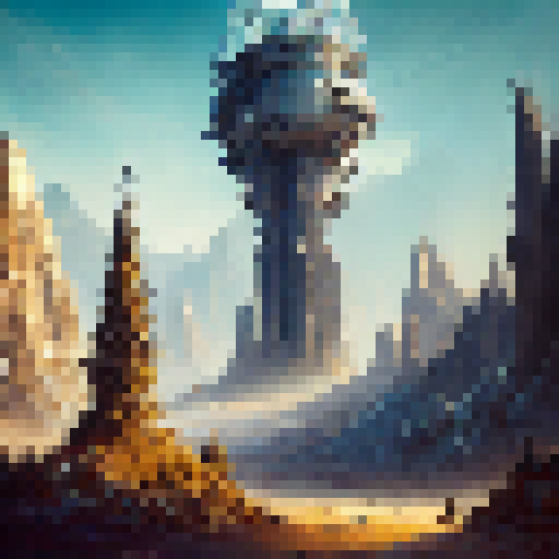 an archer scifi tower
