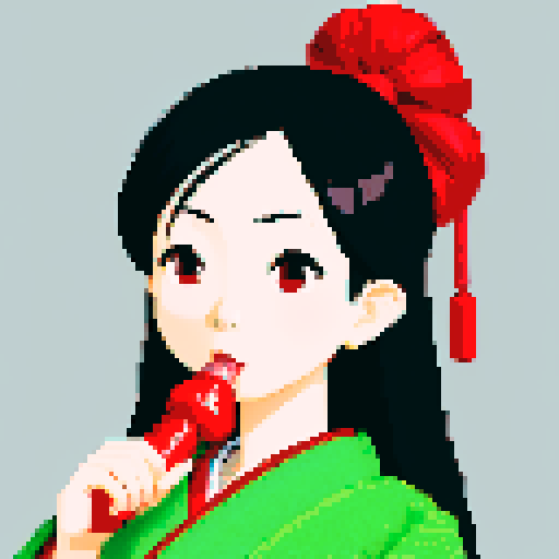 Japanese girl sucking a cock