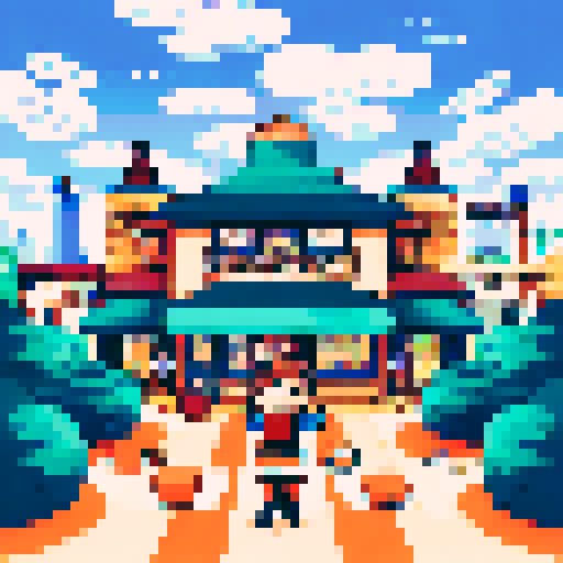 Cafe on a curved road with people eating and a cat walking by