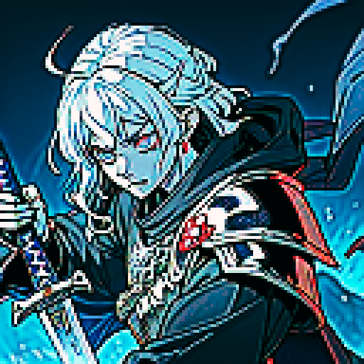 The 'Defeated Knight' man
Introduction: Dressed in full armor and a helmet, exuding a domineering aura
Note: Kosen will use soul fire, specifically manifested as blue flames. The weapon is a super large sword, known as the 'Blasphemy Holy Sword'
Blasphemy Holy Sword: A super large sword made of gray black metal named "Ocon Harry", with extremely strong demon guiding ability and still extremely sharp to this day. The sword body flowed with disgusting viscous liquid and flickered with a faint soul