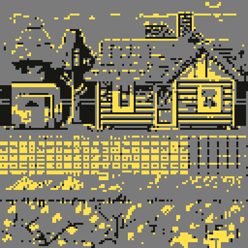 Tiny suburban american cottage, very humble tiny house, legend of Zelda isometric perspective, front view, tile based art, 8x8 tiles, pixel art