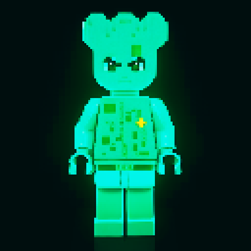 colorful pixel lego blocks arranged in a playful, vibrant composition, showcasing the intricate details and vibrant colors of pixel art in the sRGB color space