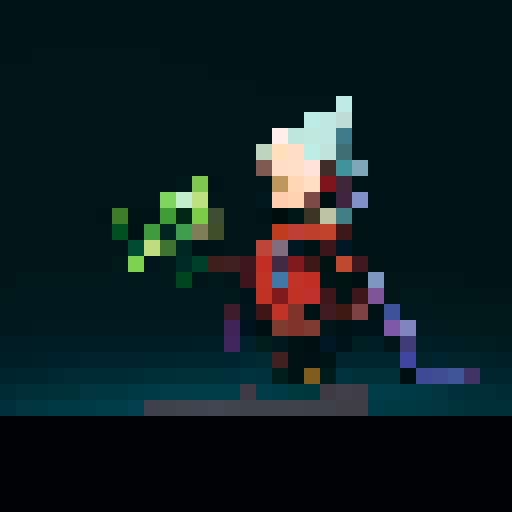 wizard character sprite in the style of diablo 2