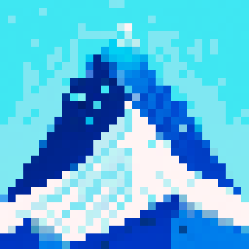 lush mountain with icy peak