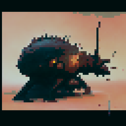 a giant snail with a large shell covered in spikes, dark fantasy