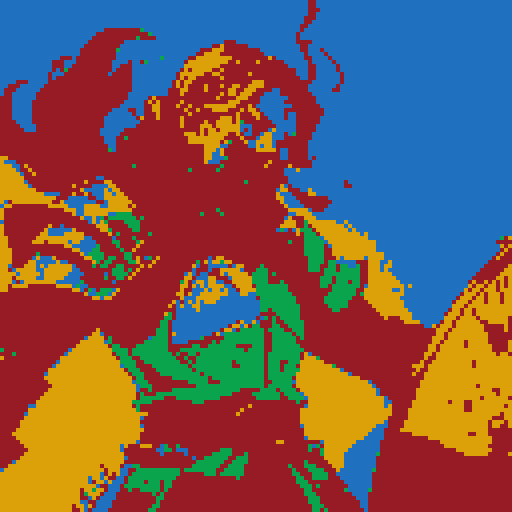 Skull-Helm warrior Wearing Demonic Armor