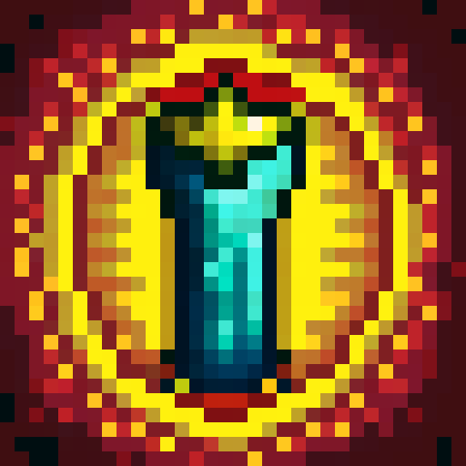 economic icon, yellow background color, coin, game icon, 32x32 pixel art, sRGB, close up, portrait