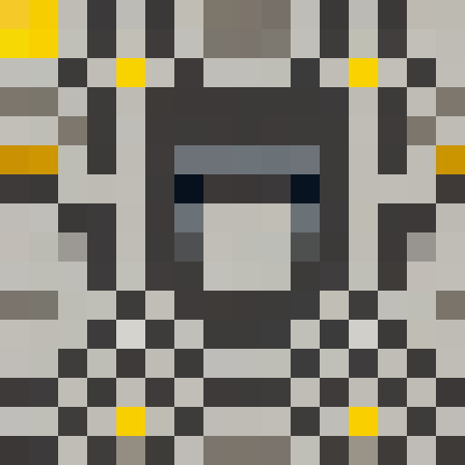 pixel art top-down train station platform tile, 32x32 pixels, gray concrete texture with yellow safety line on one edge, subtle wear marks, 16-bit style, muted colors