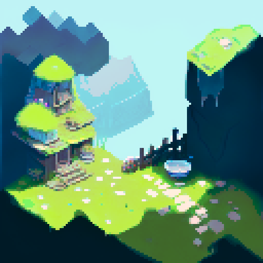 A dark, swampy landscape