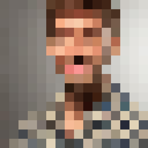 Reference image, rendered pixel art style