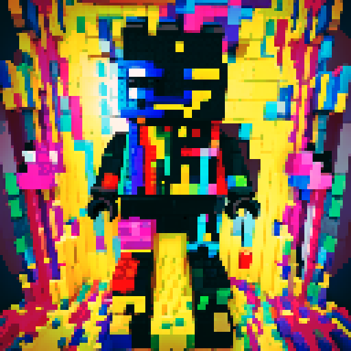 colorful pixel lego blocks arranged in a playful, vibrant composition, showcasing the intricate details and vibrant colors of pixel art in the sRGB color space