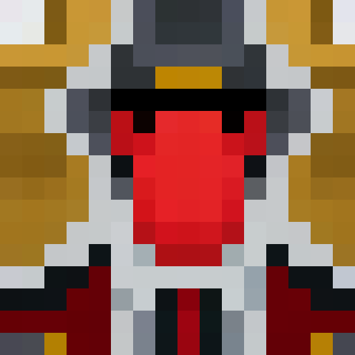 pixelated, intimidating, mafia boss, with slicked-back hair, black suit, red tie, cigar smoke, sharp eyebrows, intense gaze, iconic fedora, gold chain