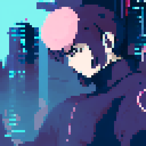 Cyberpunk synth wave retro wave aesthetic, bionic man sits at train station with pet robot in a post apocalyptic cyberpunk city