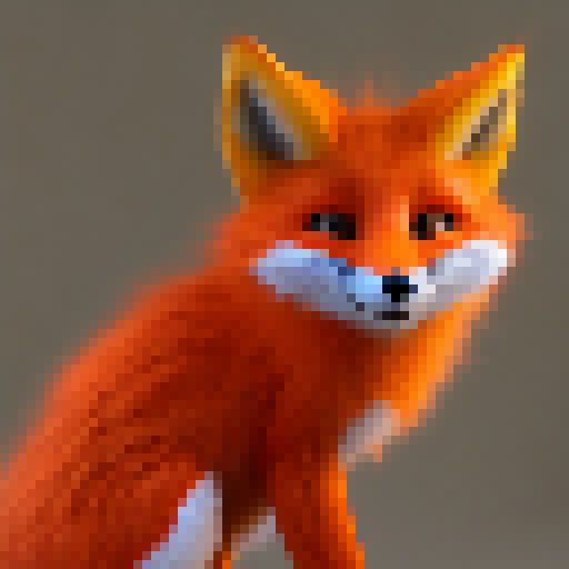 Orange Fox character 