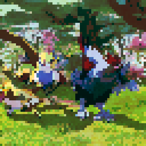 heroic chickens, anime style