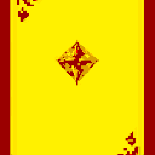 Create a yellow topaz gem in the center of the card