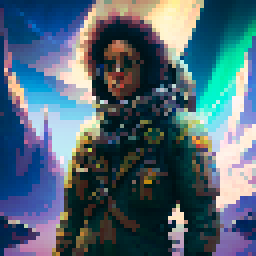 "Create an ultra-realistic, highly detailed, interactive character modeling scene in a Goblin Academia setting with a vintage retro aesthetic and brash colors, featuring an Aurora borealis lighting effect and a Cloudcore backdrop, utilizing Contrasty PBR materials and volumetric lighting, all rendered in an ultra-wide angle view using the Unity engine at 8k resolution."