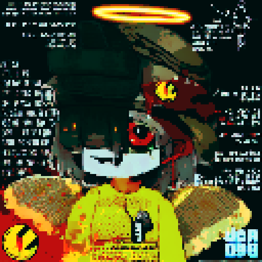 anime character, close-up, detailed features, smooth pixelation, vibrant colors, flawless anatomy, high fidelity, maintaining original image, pixel art