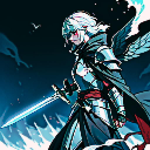 Male: Dressed in full armor and a helmet
Blasphemy Sword: A large sword made of gray black metal. The sword body flowed with disgusting viscous liquid and flickered with a faint soul fire.
2: Add a cloak to the back
3: A soul fire flickered in the armor and dissipated slightly outward, and the other half of the wings were replenished with soul fire.