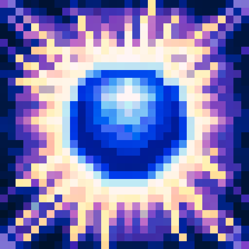 Time stop, frozen in time as a 32x32 pixel game icon,rendered with skillful pixel art in sRGB colors, captured in a close-up portrait.