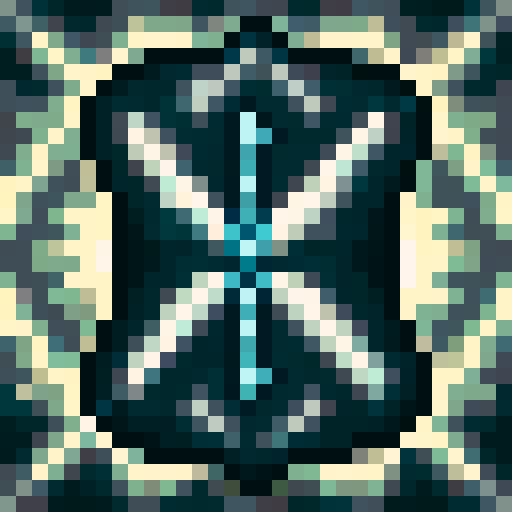 octagram star, greyscale, game icon, 32x32 pixel art, sRGB, skill art, close up, portrait