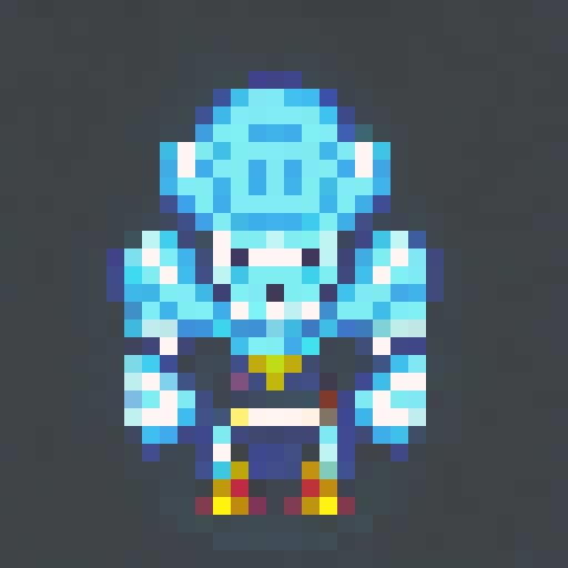 Skeleton character, black and gray colors