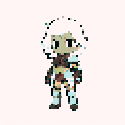fantasy barbarian, empty handed, white hair, leather armor