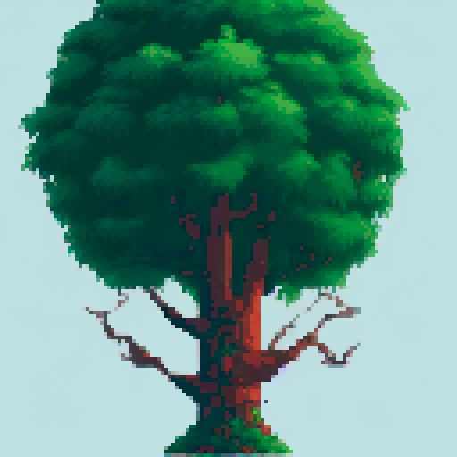 Draw a tree in the same style, just change the foliage