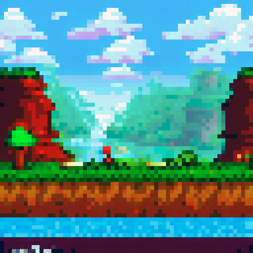 2D platformer level with 8 by 8 pixel tiles, grim vampire hunter themed.