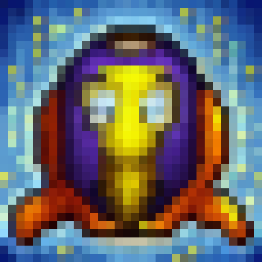 retro 1980s astronaut with a yellow suit and cameras for eyes