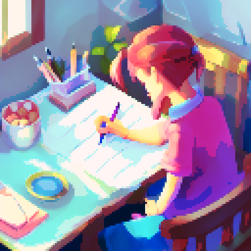 Artist at work in their bedroom