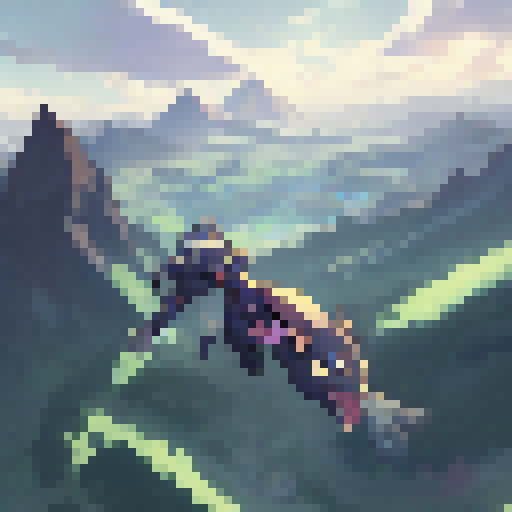 black panther, full potrait, up in the sky flying