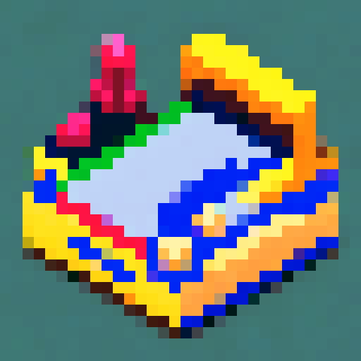 Video game cartridge, vibrant srgb colors, 32x32 pixel art, retro gaming