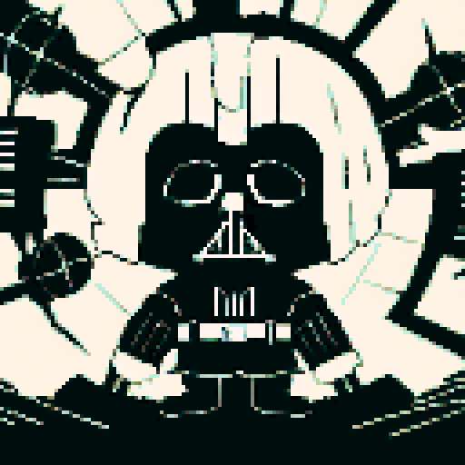 Darth Vader in a dark and obscure way in the dark ((extremely detailed and love deformations)) on the death star ((me extremely quality)) in 4k/8k detailed lighting and cinematic aspects