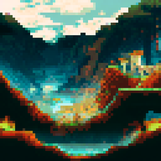 stage, glass floor 2d pixel art, front view for 2d fighting game or platfromer