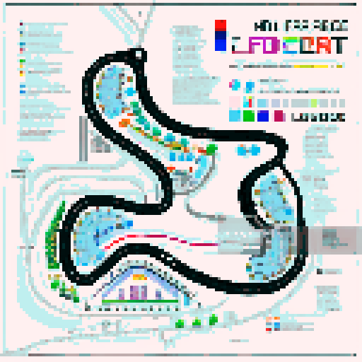 color map of the race track