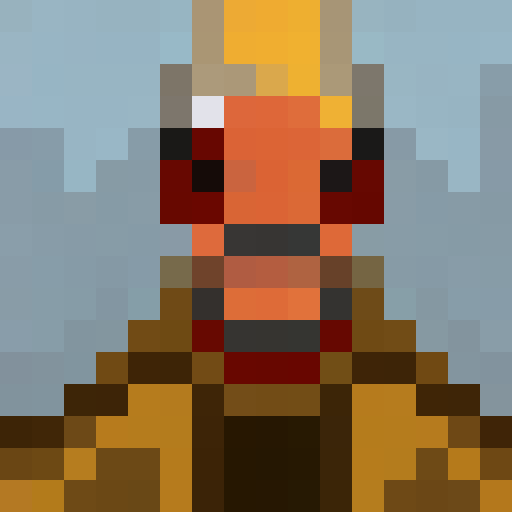 Dragon bone close-up, pixel art portrait for a game icon.