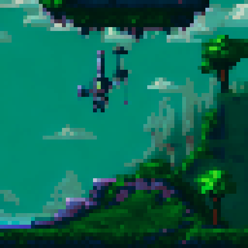 gray tank, robot head on barrel, top down, sRGB, pixel art, background, landscape