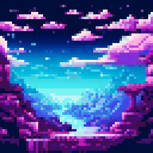 Stars in a night sky.