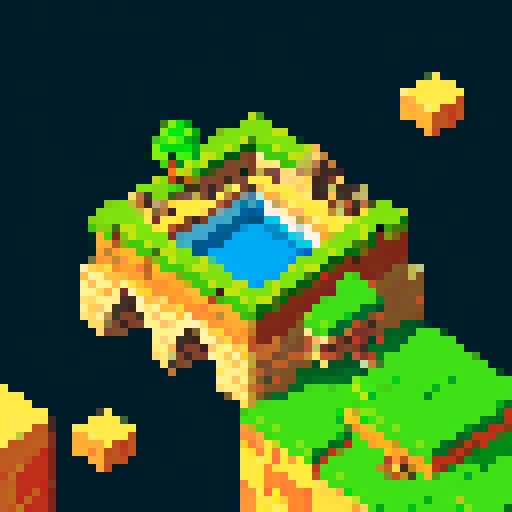 isometric view, stone bridge, deep chasm, fortress on the left, wider planes on the right, pixel art, sRGB