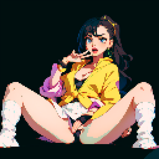 sexy girl in underwear fingering herself
