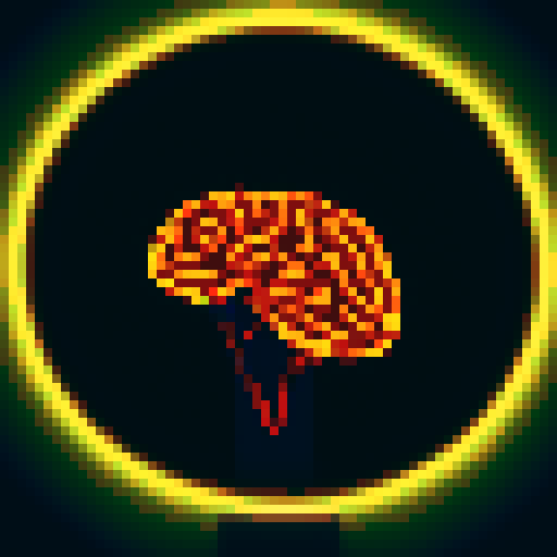 inside the human brain, with electrical wiring firing with a storm of thoughts