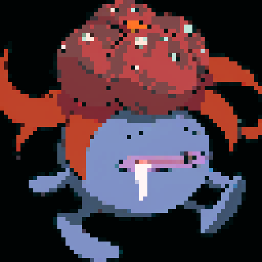 gloom on the forest in the morning using an pixel art 