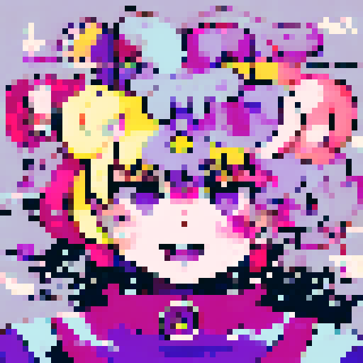 Sailormoon in front of her computer, 80's 90's style aesthetic