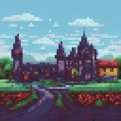 night ghost Flying around as pink snow falls