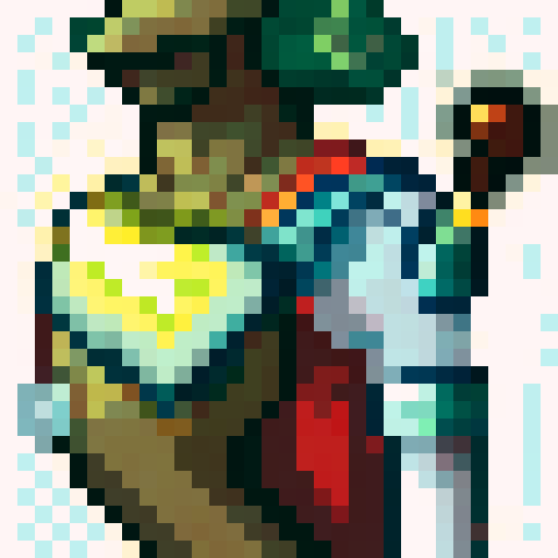 skill icon, thors hammer, flames, game icon, 32x32 pixel art, sRGB, skill art, close up, portrait