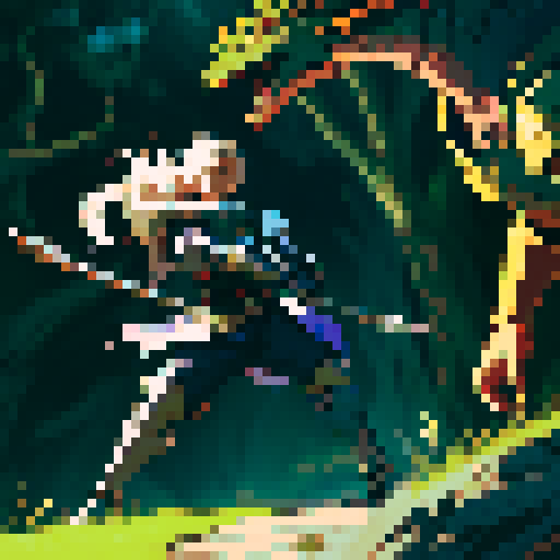 Male Knight fighting dragon